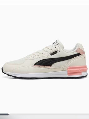 PUMA Soft Foam Graviton Sneakers White Black Rose Quartz 8